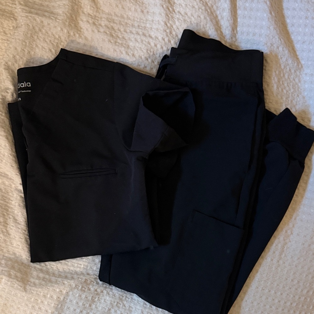 Mandala Black Scrub Set XXS Petite